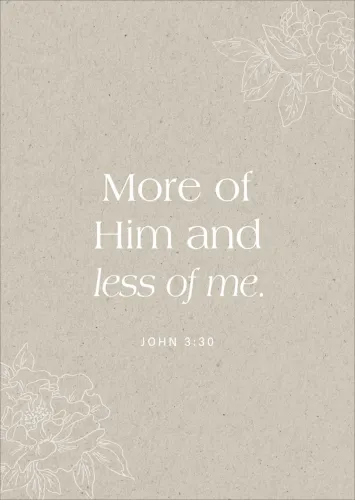 Postkarten alive More of him less of me - 12 Stück pro Päckchen.