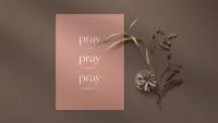 Postkarte alive Pray on it