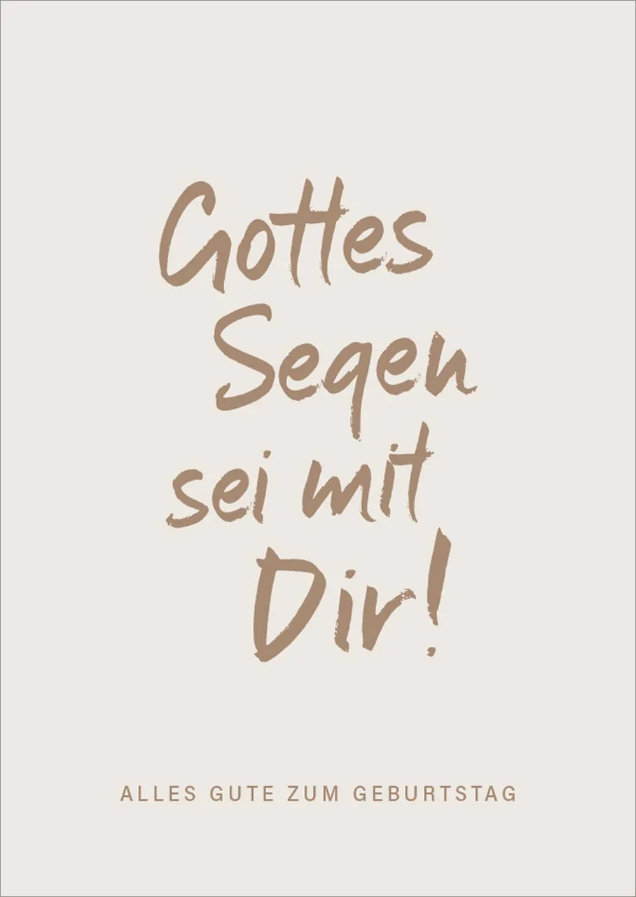Postkarte alive Gottes Segen sei mit Dir!