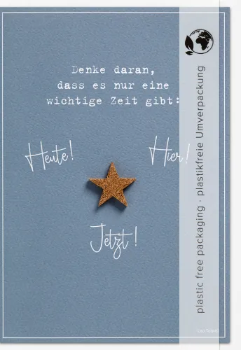 Doppelkarte Danke daran, dass es nur eine wichtige Zeit gibt