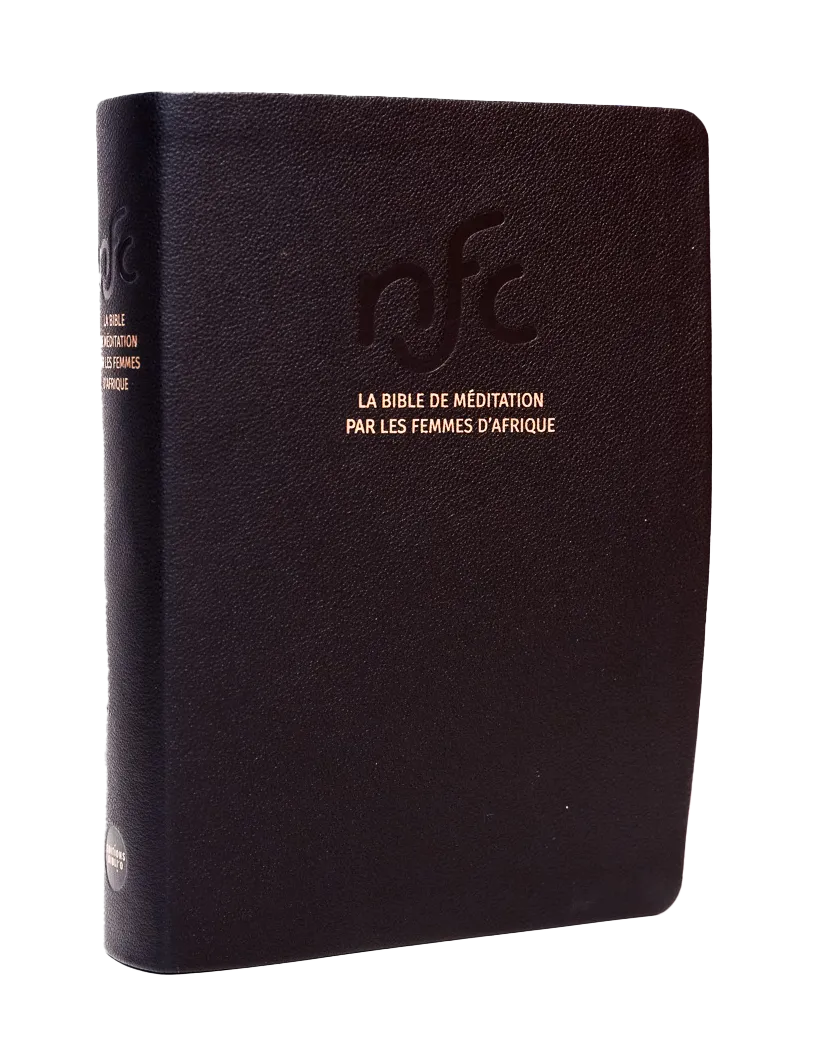 Bible NFC, Bible de méditation par les femmes d'Afrique - cuir noir, tranche or,coffret, paroles...