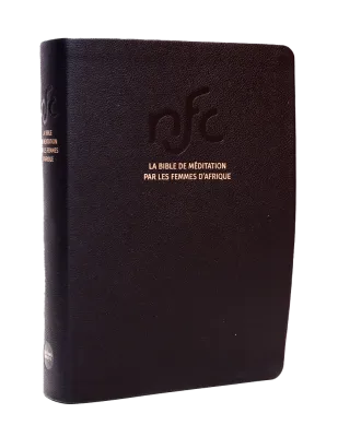 Bible NFC, Bible de méditation par les femmes d'Afrique - cuir noir, tranche or,coffret, paroles...
