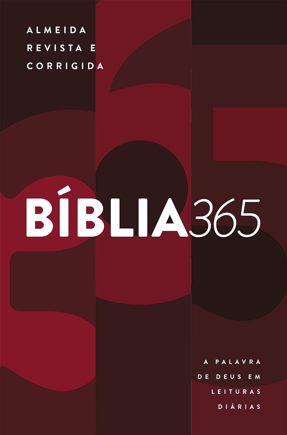 Portugais, Bible Almeida révisée et corrigée 365, couverture souple imprimée avec bords blancs