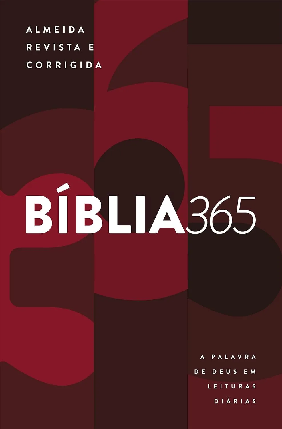 Portugais, Bible Almeida révisée et corrigée 365, couverture souple imprimée avec tranches blanches