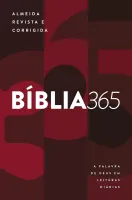 Portugais, Bible Almeida révisée et corrigée 365, couverture souple imprimée avec tranches blanches