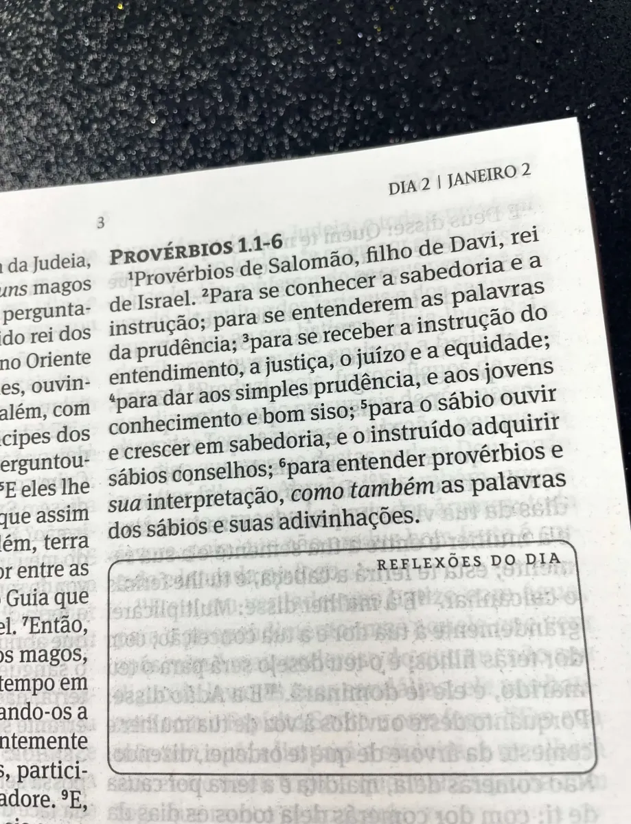Portugais, Bible Almeida révisée et corrigée 365, couverture souple imprimée avec tranches blanches