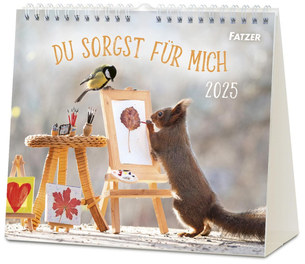 Du sorgst für mich - Tischkalender Postkartenformat