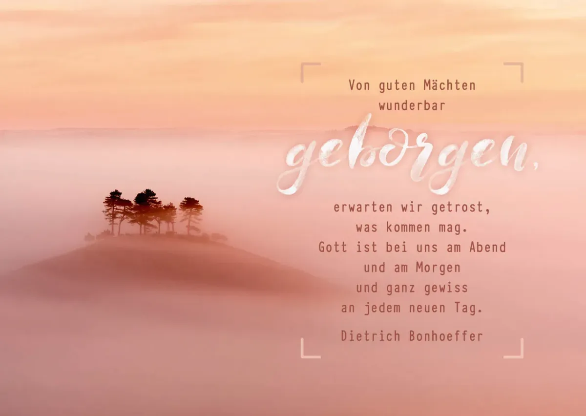 Postkarten Von guten Mächten