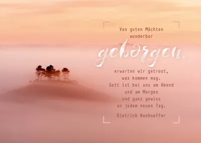 Postkarten Von guten Mächten