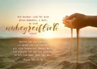 Postkarten unbegreifliche Gedanken - Psalm 139, 17.18