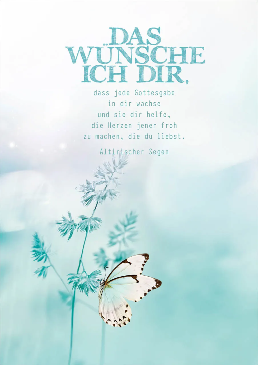 Faltkarte Das wünsche ich dir