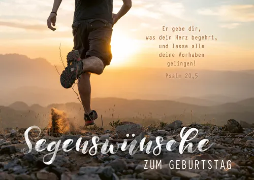Postkarten Segenswünsche zum Geburtstag - Psalm 20,5