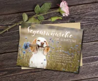 Postkarte süßer Hund zum Geburtstag - Psalm 118,24