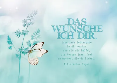 Postkarten Das wünsche ich dir