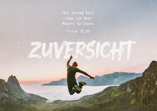 Postkarten Zuversicht - Psalm 18,30