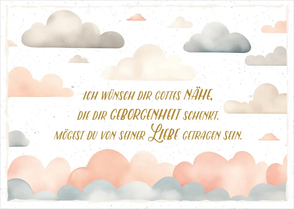 Postkarten von Liebe getragen