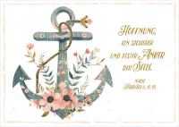 Postkarten ein sicherer Anker - Hebräer 6.18.19