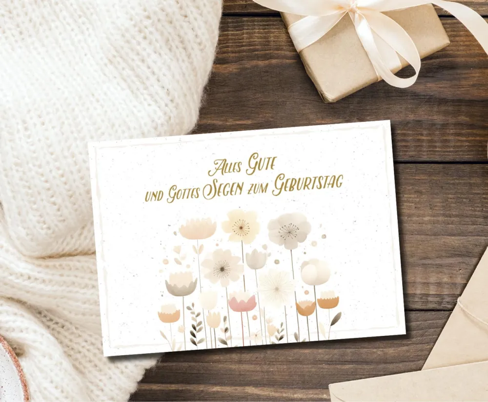 Postkarten Blumenfeld