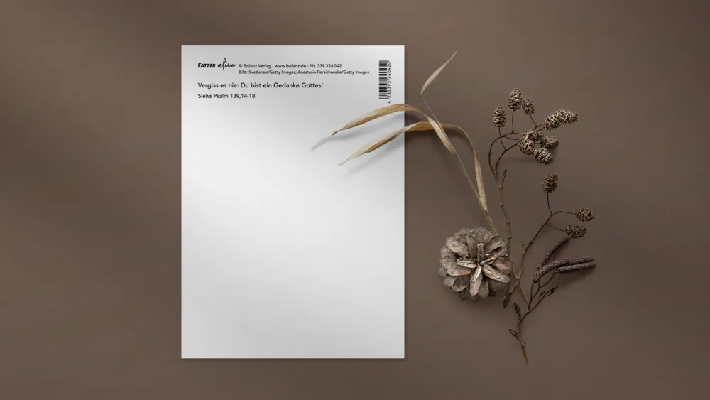 Postkarten Gedanke Gottes