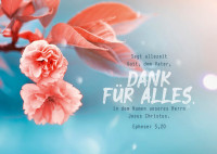 Postkarten Dank für Alles - Epheser 5,20