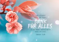 Postkarten Dank für Alles - Epheser 5,20