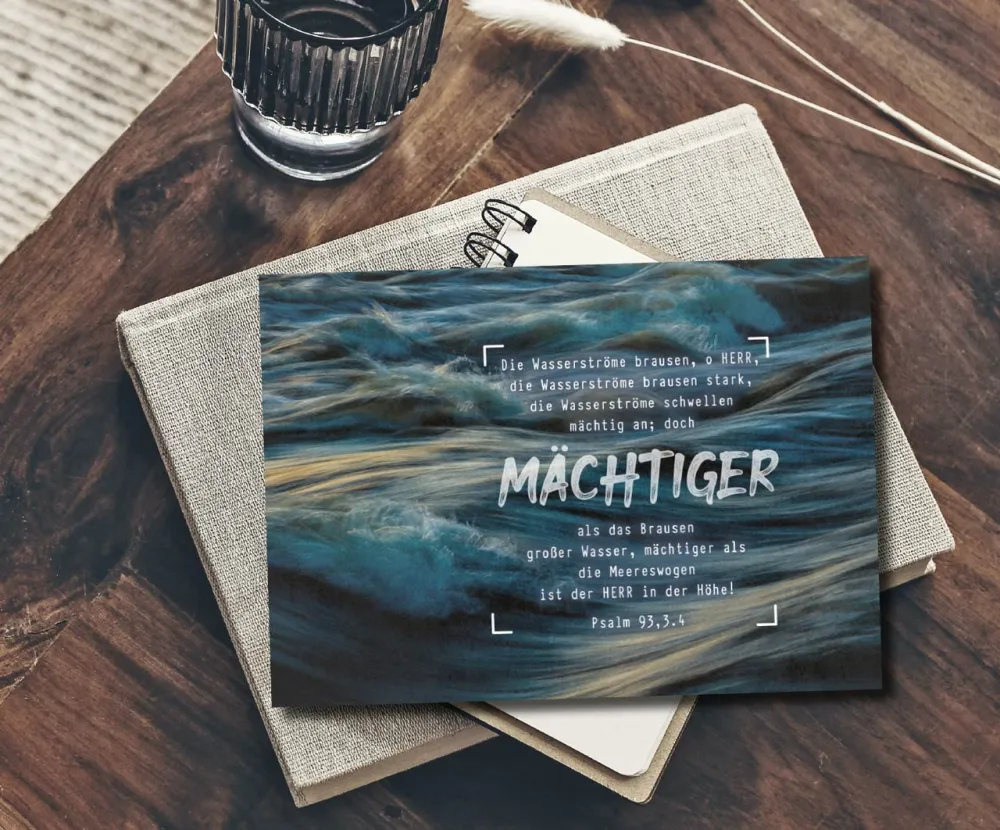Postkarten Mächtiger HERR - Psalm 93,3.4
