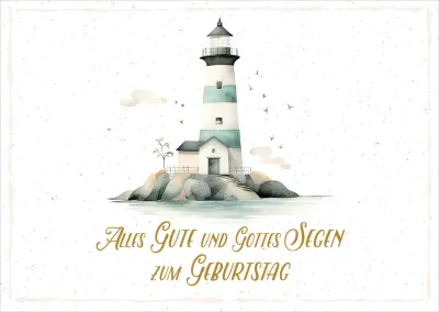 Postkarten Leuchtturm