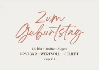Postkarte kostbar - wertvoll - geliebt - Jesaja 43.4