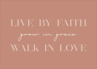 Postkarten Walk in Love