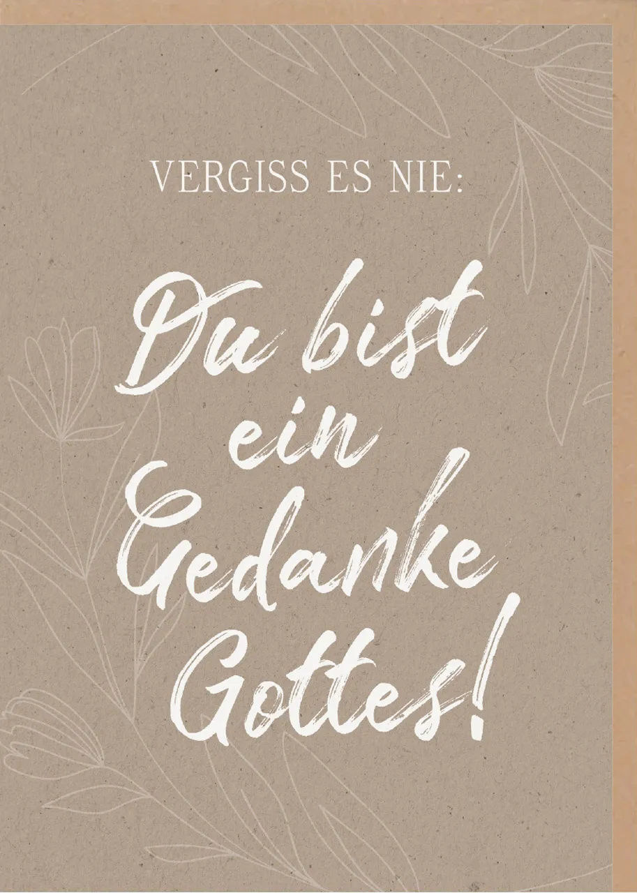 Faltkarte alive Vergiss es nie - Psalm 139:14-18