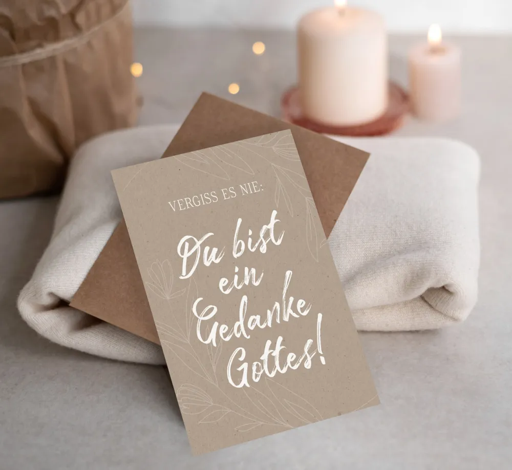 Faltkarte alive Vergiss es nie - Psalm 139:14-18
