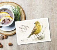 Postkarten Goldammer - Psalm 119,111