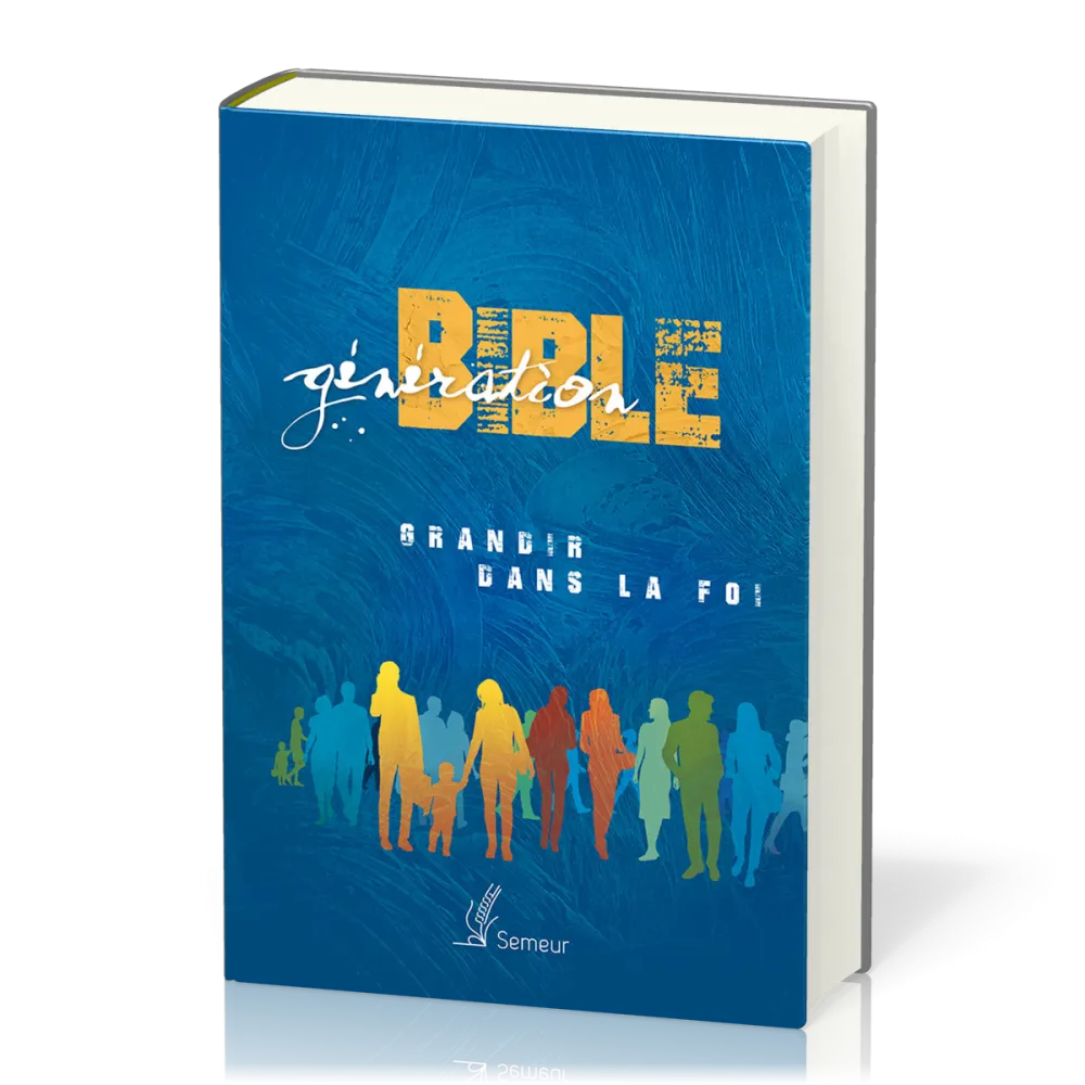 Bible d'étude Semeur, rigide bleue - Génération - Grandir dans la foi