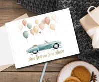 Postkarten Luftballons zum Geburtstag