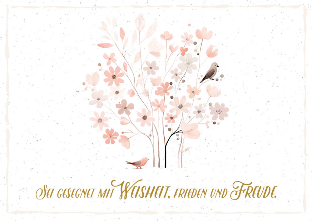 Postkarten Blumenbaum