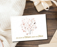 Postkarten Blumenbaum