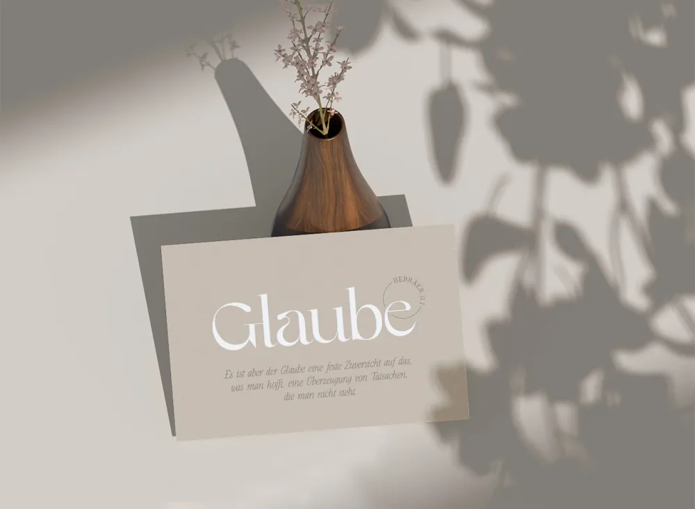 Postkarten Glaube - Hebräer 11:1