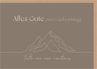 Faltkarte Faith can move mountains - Matthäus 17:20