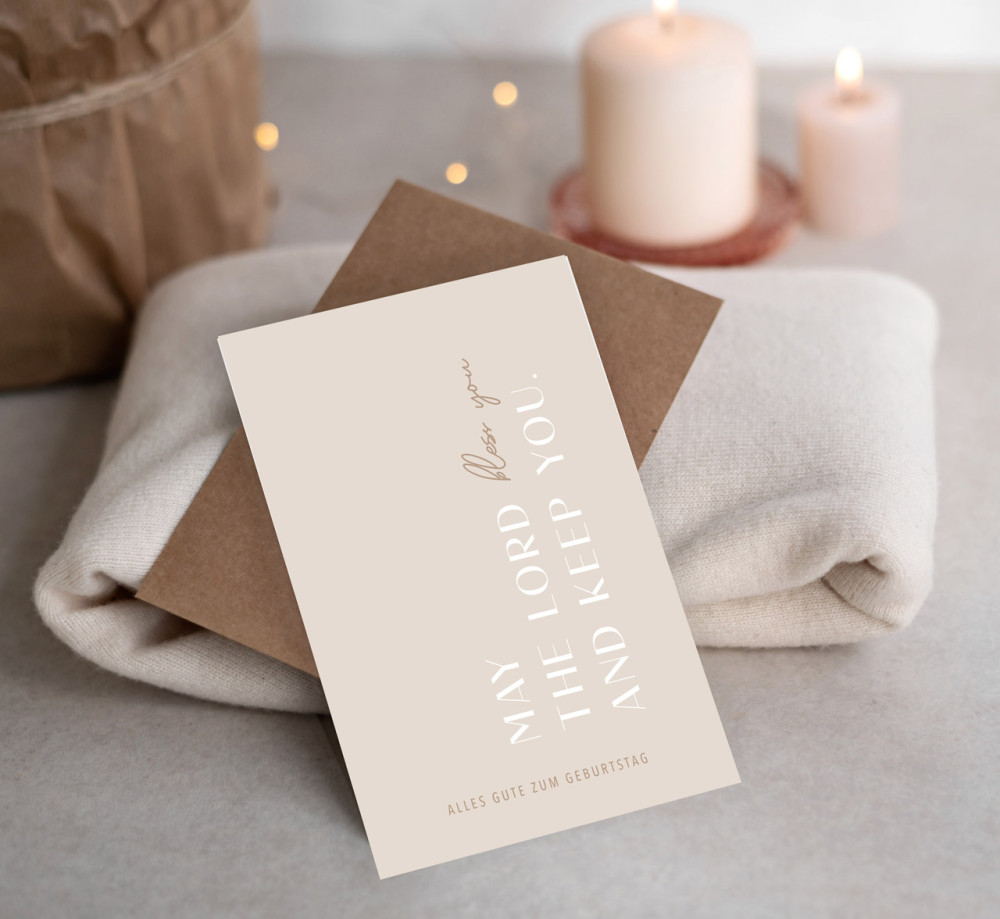 Faltkarte May the Lord - 4. Mose 6:24-26