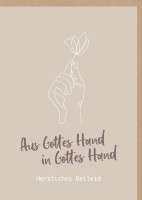 Faltkarte Trauer - Gottes Hand - Psalm 31:16