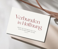 Faltkarte Verbunden in Hoffnung - Psalm 62,6