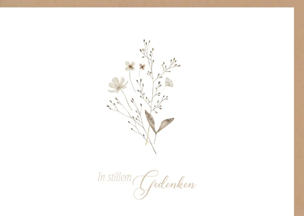 Faltkarte Trauer - In stillem Gedenken - Psalm 23