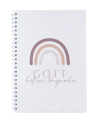 Notizen Gott hält sein Versprechen - DIN A5 Ringbuch für Notizen