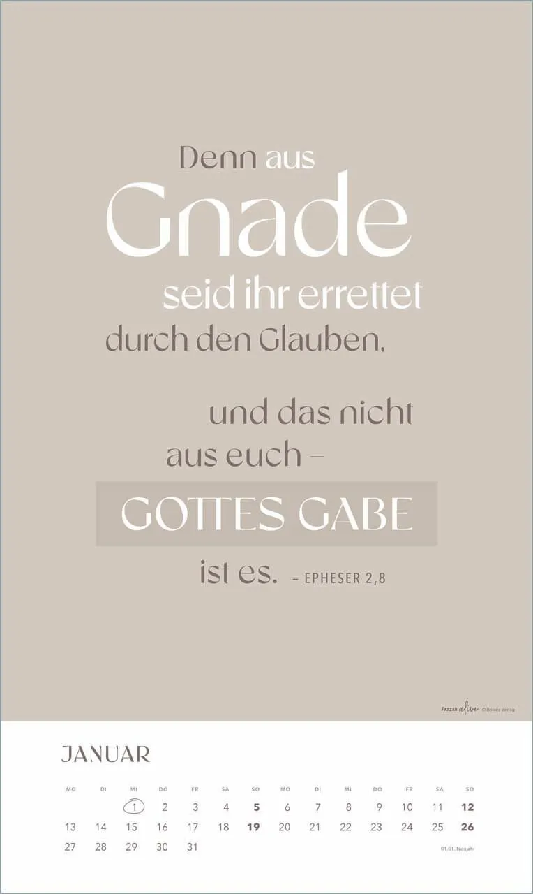 Glaube im Alltag - Posterkalender
