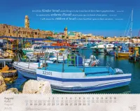 Calendrier Israël Merveilles, trilingue: français, allemand, anglais - Mural Calendrier Israël Merveilles, trilingue: français, allemand, anglais - Mural