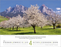 Calendrier Paysages Suisses - Allemand, Calendrier mural