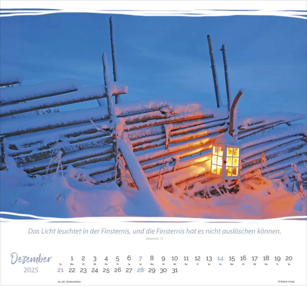 Meine Zeit - Hoffnung und Vertrauen für ein ganzes Jahr - Wandkalender
