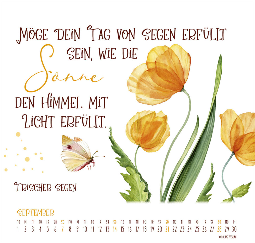 Kalender Gesegnet Tag für Tag - Posterkalender