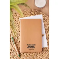 Carnet « Et voici, je suis avec vous tous les jours. » Matthieu 28.20 - en papier kraft lavé -...