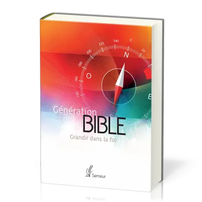Bible d'étude Semeur, rigide orange - Génération - Grandir dans la foi
